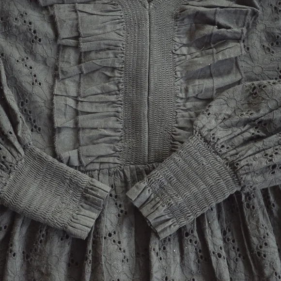 Y.A.S Yasmilda Black Ruffle Blouse - Picture 11 of 11